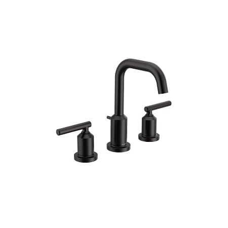 Moen Chrome Two-Handle Bathroom Faucet In Matte Black TV6142BL